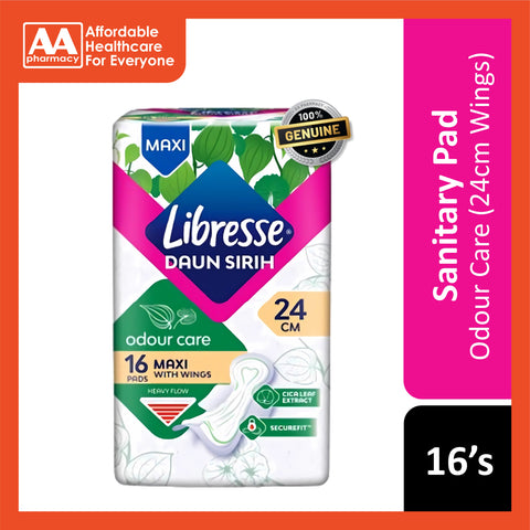 Libresse Pads (Odour Care, Maxi, 24cm Wings) 16's