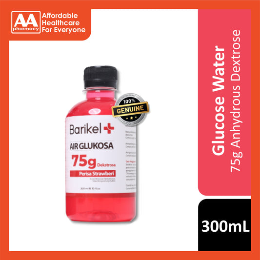 Barikel+ Glucose Water (75g Anhydrous Dextrose) 300mL [Strawberry Flavour]