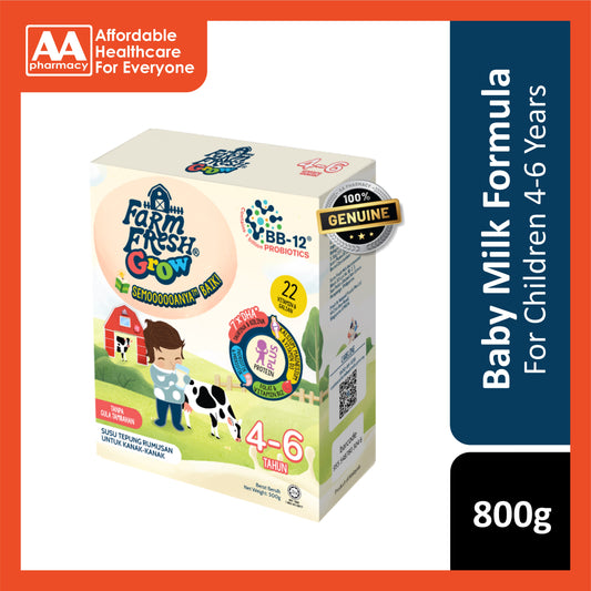 Farm Fresh Grow Milk Powder 800g (For Children 4-6 Years)