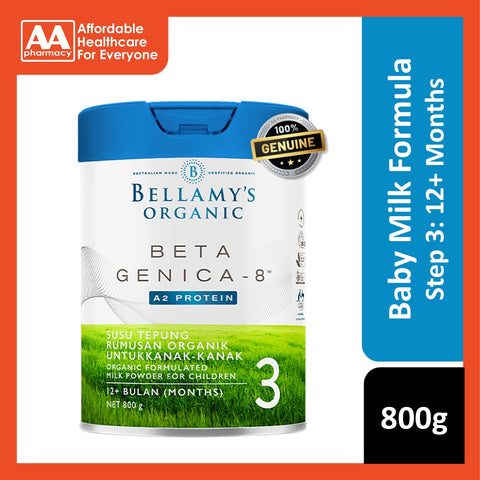 Bellamy's Organic Beta Genica-8 Step 3 Toddler Milk Drink 800g