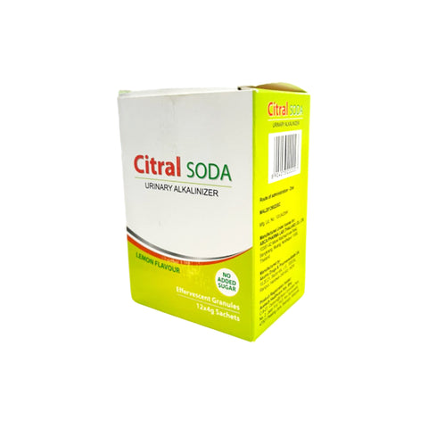 Citral Soda Urinary Alkalinizer Effervescent Granules Sachet 4gx12's