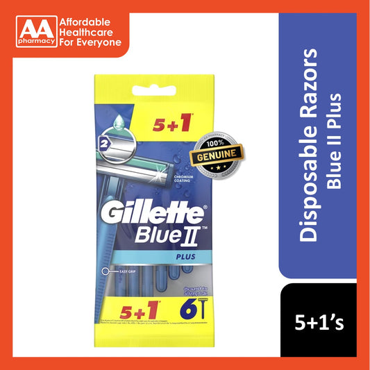 Gillette Blue II Plus Disposable Razor 5+1's