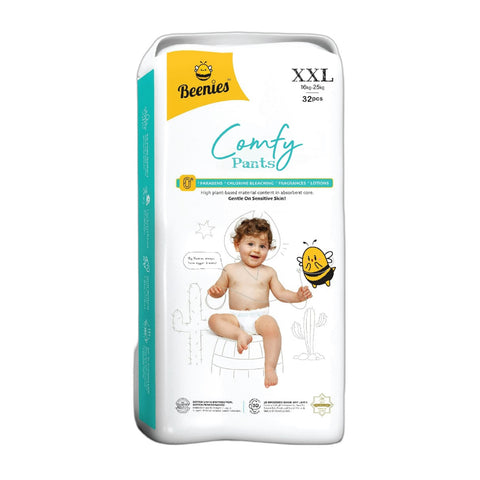 Beenies Baby Comfy Pants Size XXL 32's (16-25kg) [Jumbo Pack]