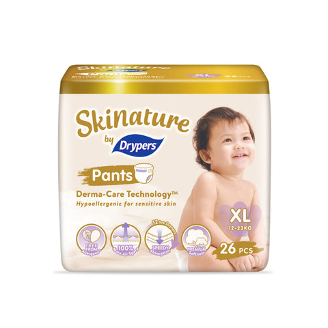 Skinature By Drypers Baby Pants Size XL 26's (12-23kg)