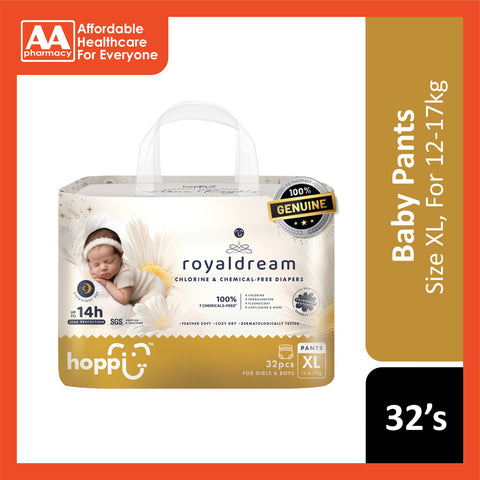 Hoppi RoyalDream Baby Pants Size XL 32's (For 12-17kg)