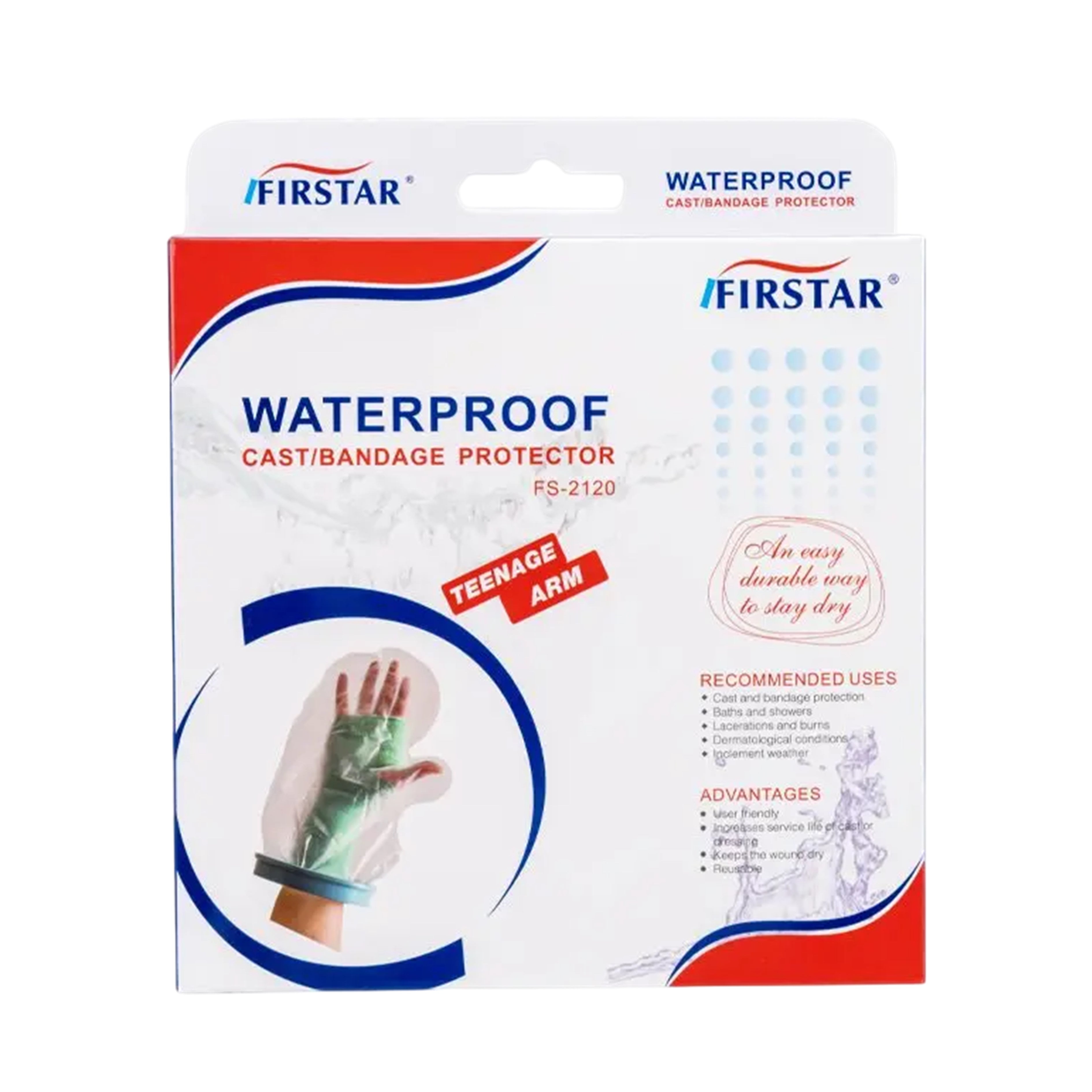 Firstar Waterproof Cast/Bandage Protector FS-2120 (Teenager Arm, 53cm) 1's