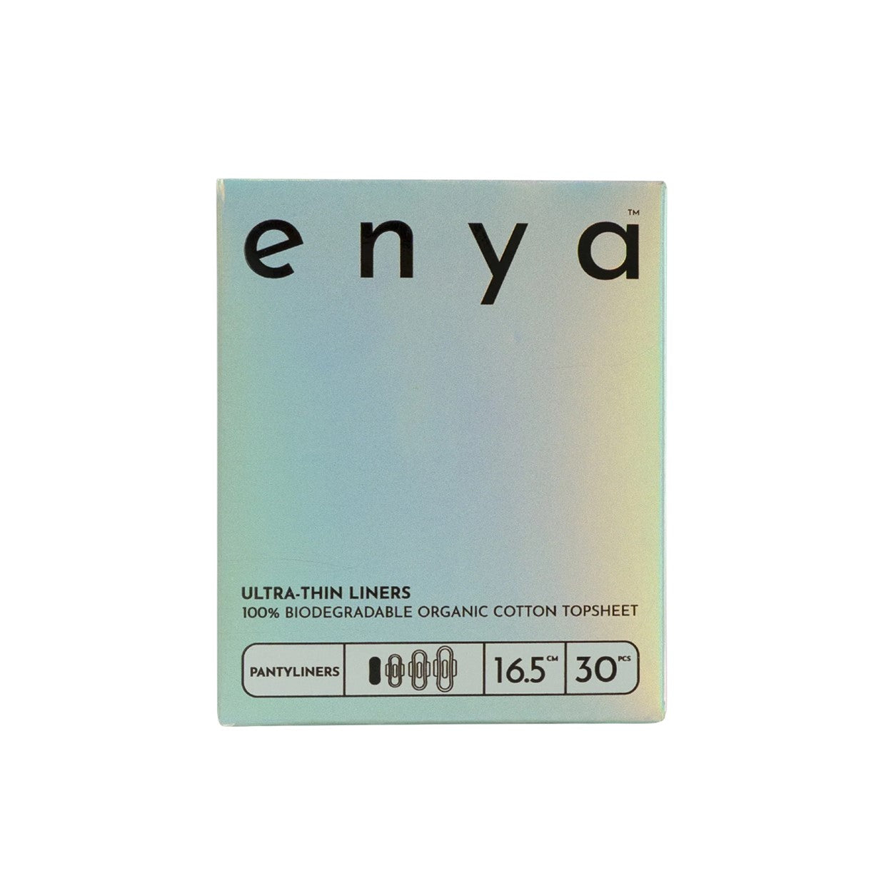 Enya Organic Cotton Pantyliners (Ultra Thin, 16.5cm) 30's