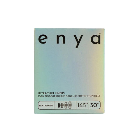 Enya Organic Cotton Pantyliners (Ultra Thin, 16.5cm) 30's