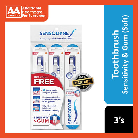 Sensodyne Sensitivity & Gum Toothbrush (Soft) 3's