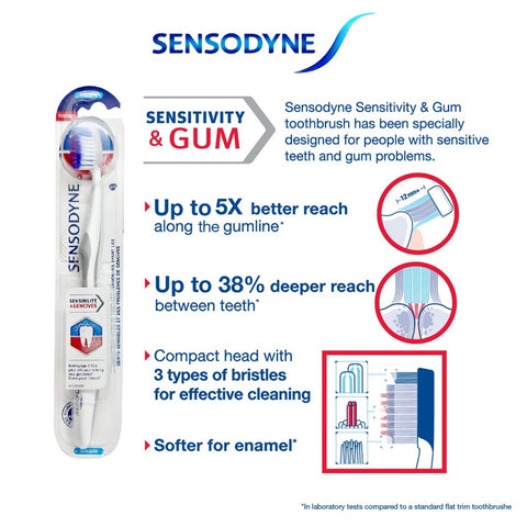 Sensodyne Sensitivity & Gum Toothbrush (Soft) 3's