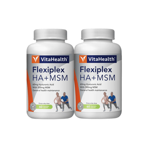 [CLEARANCE] [TEAR PLASTIC] [EXP 12/12/2025] VitaHealth Flexiplex HA 60mg + MSM 500mg Vegecapsule 2x60's