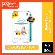 Beenies Baby Comfy Pants Size M 50's (5-10kg) [Jumbo Pack] [6 Packs/Carton]