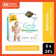 Beenies Baby Comfy Pants Size XXXL 24's (20-35kg) [Jumbo Pack] [6 Packs/Carton]