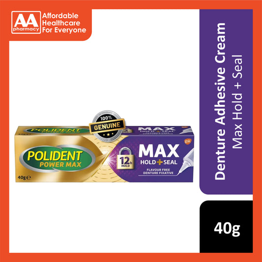 Polident Power Max Denture Adhesive Cream 40g