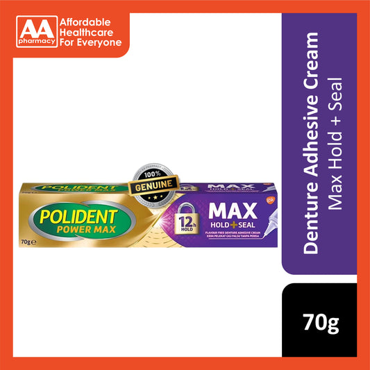 Polident Power Max Denture Adhesive Cream 70g