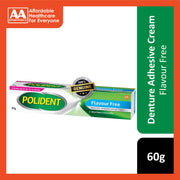 Polident Denture Adhesive Cream 60g (Flavour Free)