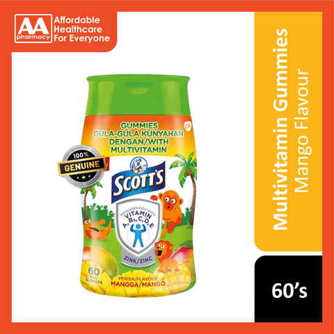 Scott's Multivitamin Gummies 60's (Mango Flavour)