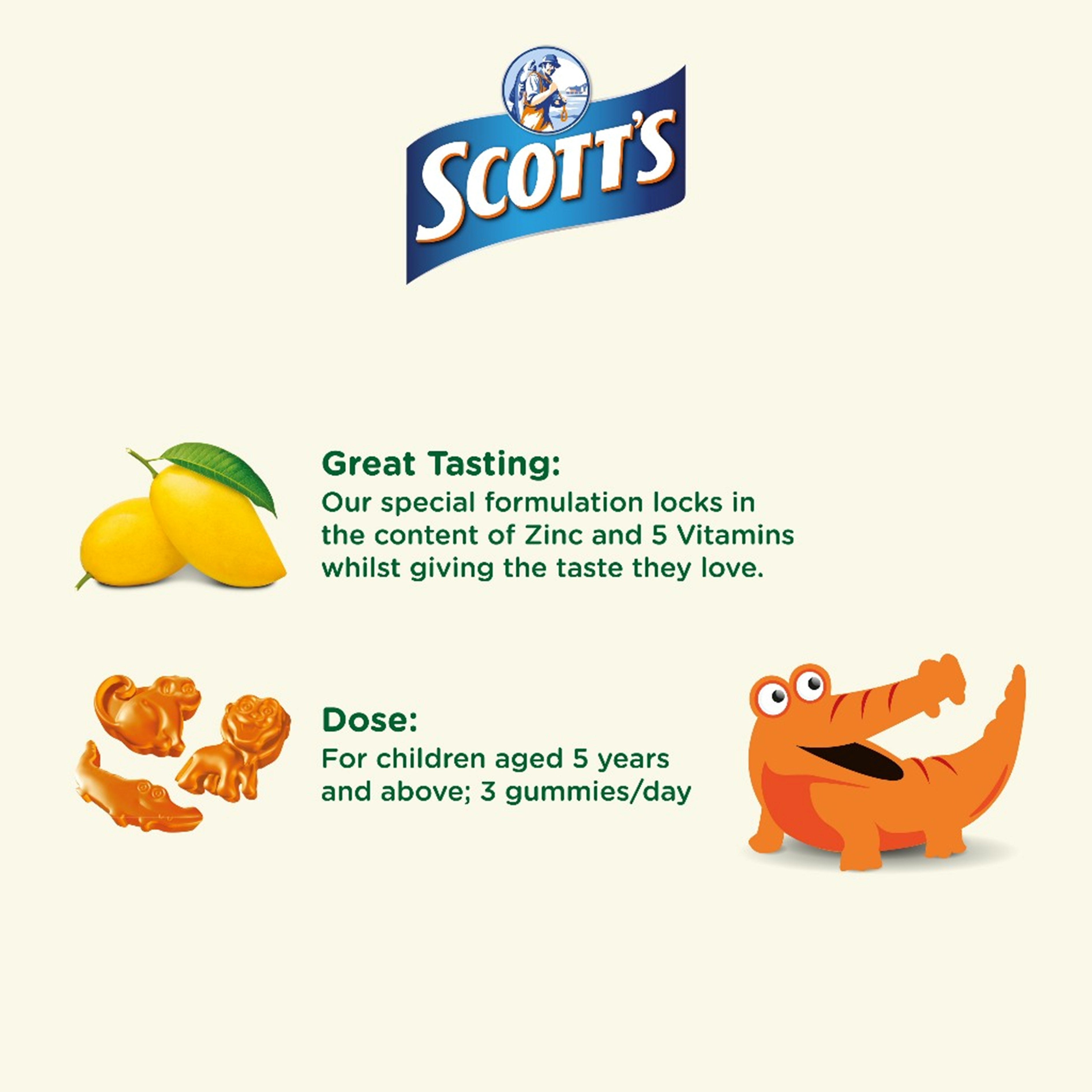 Scott's Multivitamin Gummies 60's (Mango Flavour)