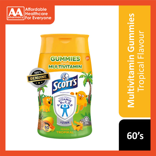 Scott's Multivitamin Gummies 60's (Tropical Flavour)