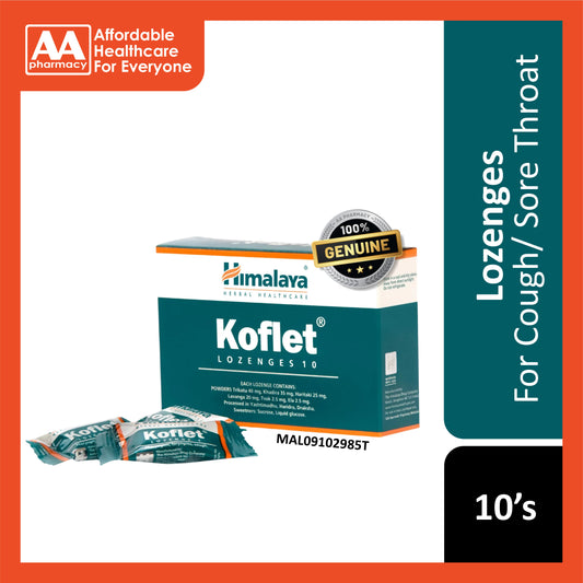 Himalaya Koflet Lozenges 10's (For Relief of Throat Irritations and Cough)