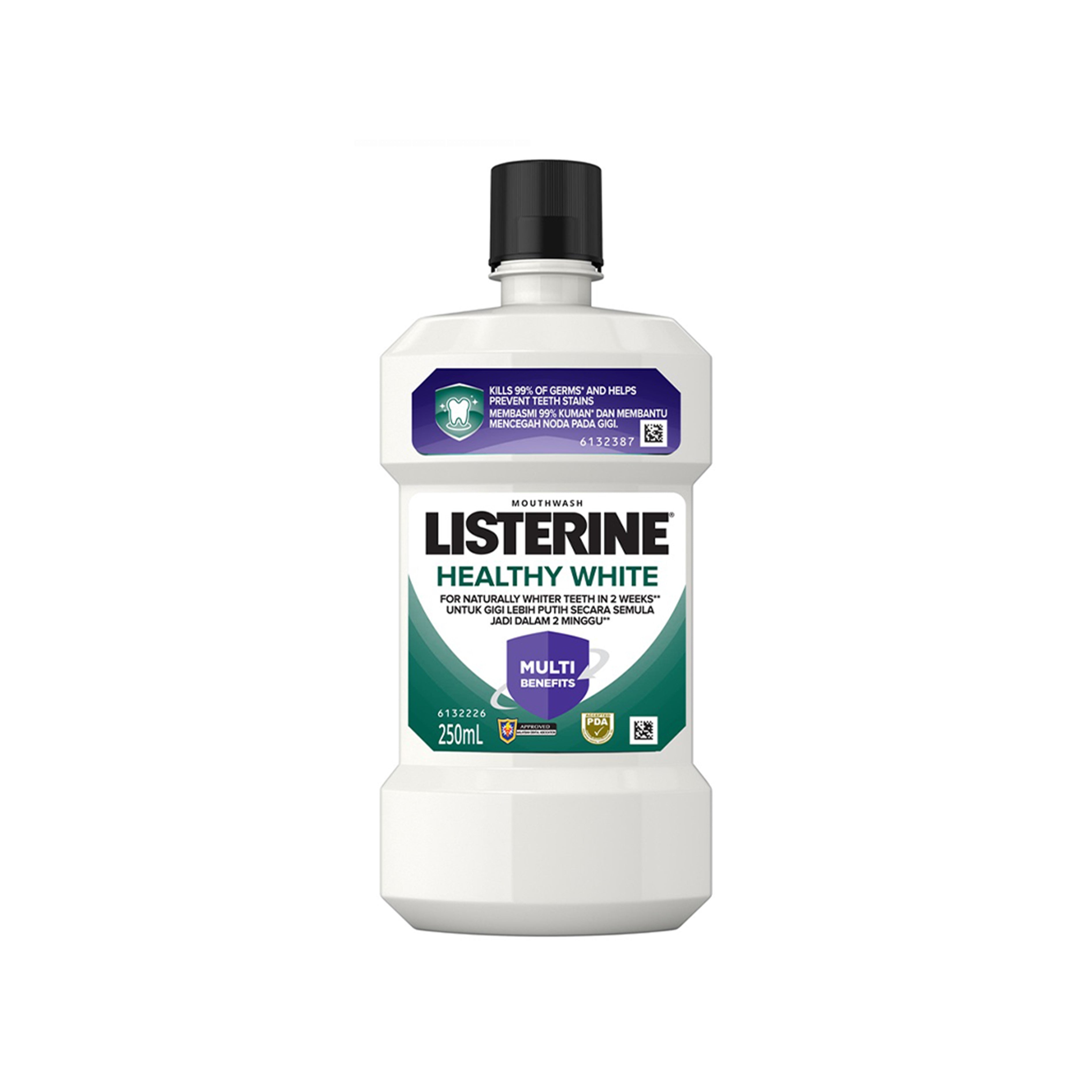 Listerine Mouthwash - Healthy White 250mL