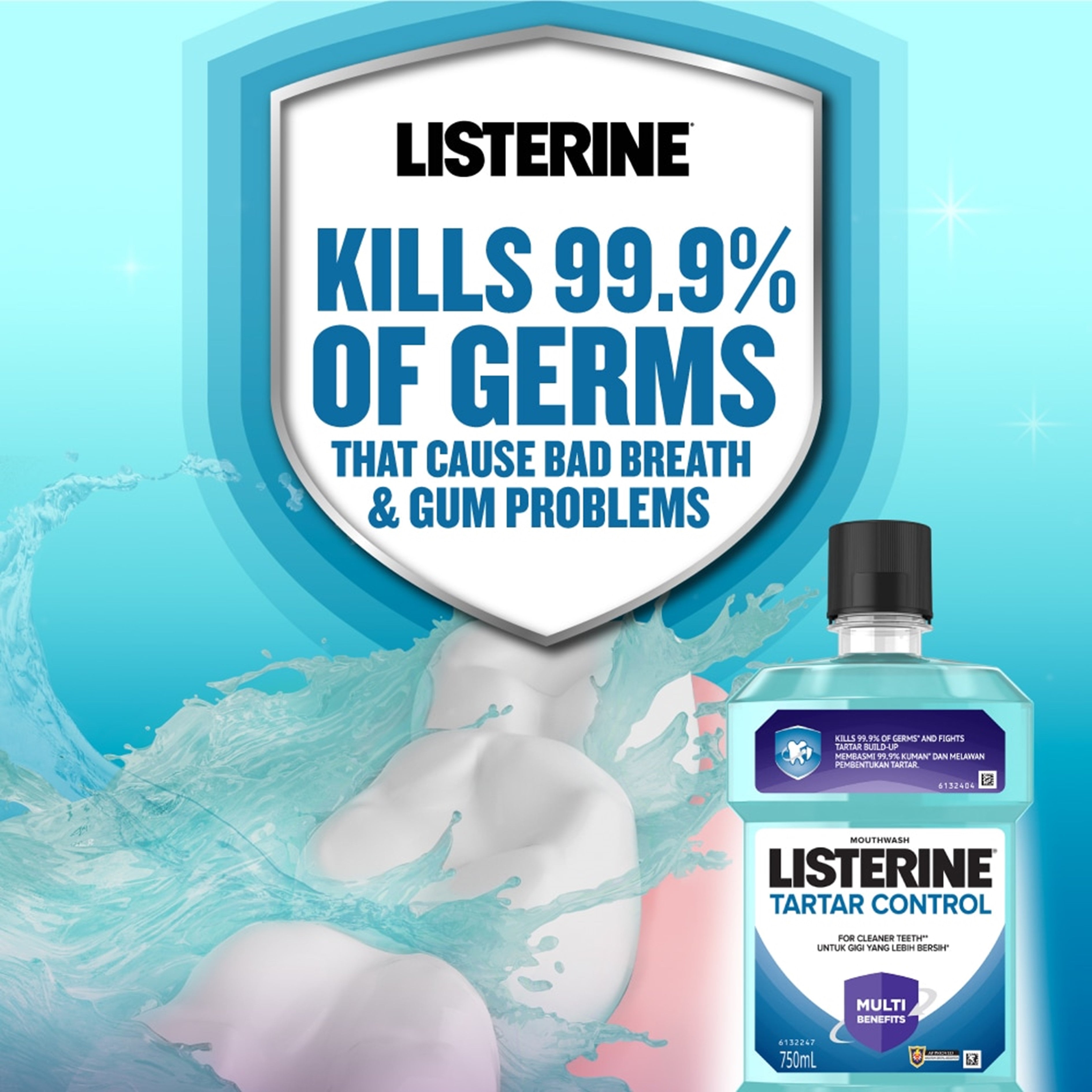 Listerine Mouthwash - Tartar Control 750mL