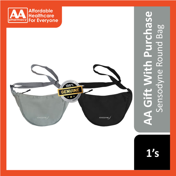 NOT FOR SALE] AA FG: Sensodyne Round Bag (Black/Grey) 1's – AA