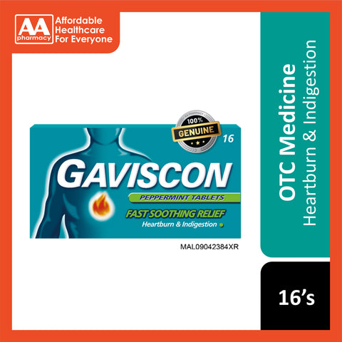 Gaviscon Peppermint Chewable Tablet 16's