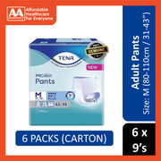 Tena PROskin Adult Pants Plus Size M 9's (80-110cm / 31-43 inches) [6 Packs/Carton]