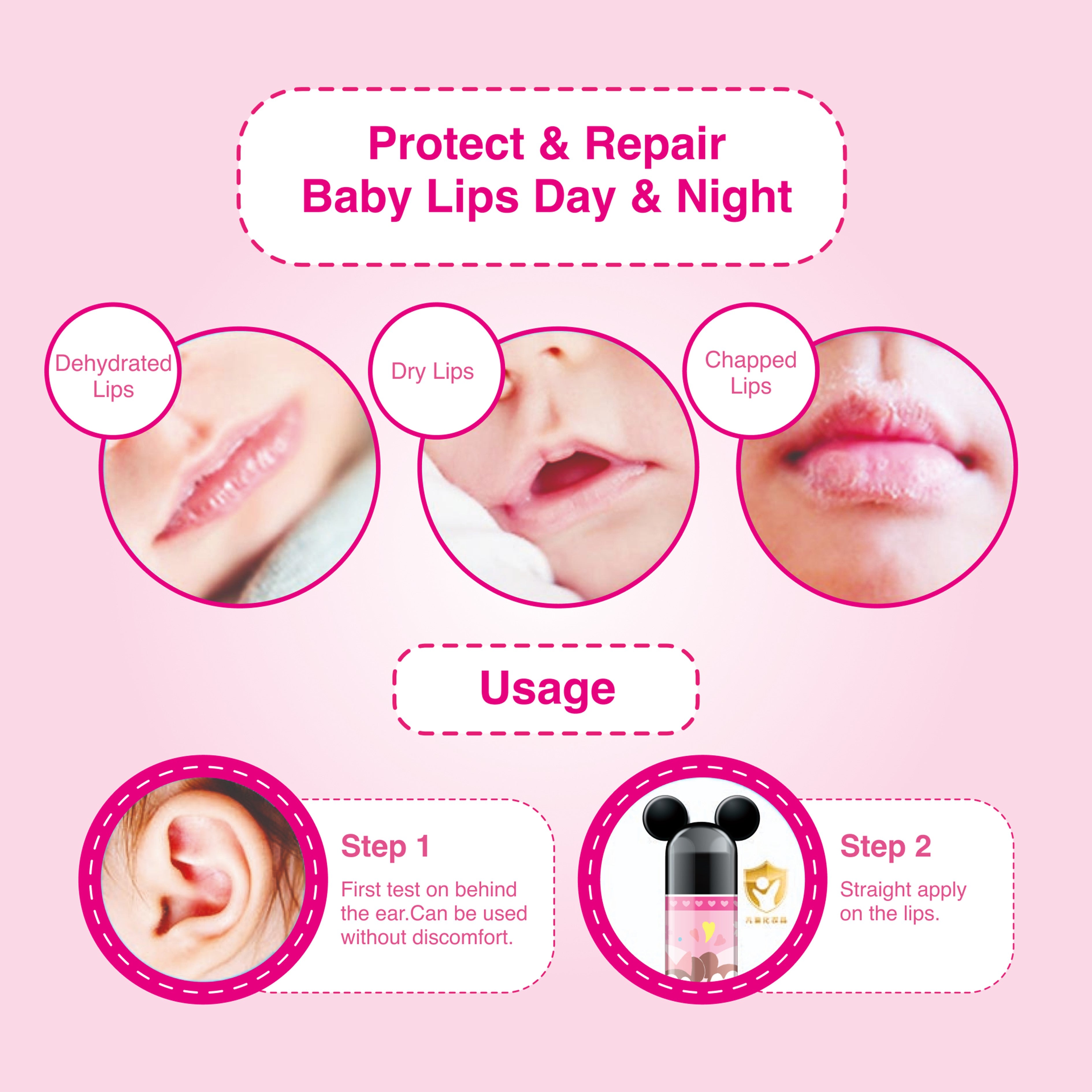 LipIce Baby & Kids Fruity Lip Balm (Strawberry) 3.5g