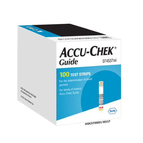 Accu-Chek Guide Glucose Test Strips 100's