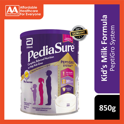 PediaSure Complete, Balanced Nutrition (Plain) 850g (For Children 1-10 Years)