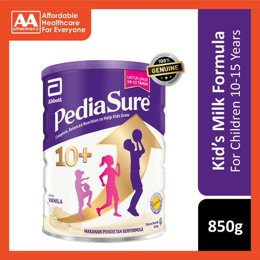 PediaSure 10+ Complete, Balanced Nutrition (Vanilla) 850g (For Children 10-15 Years)