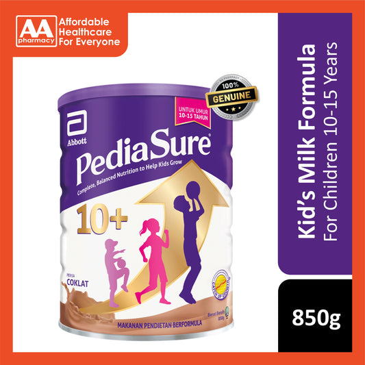 PediaSure 10+ Complete, Balanced Nutrition (Chocolate) 850g (For Children 10-15 Years)