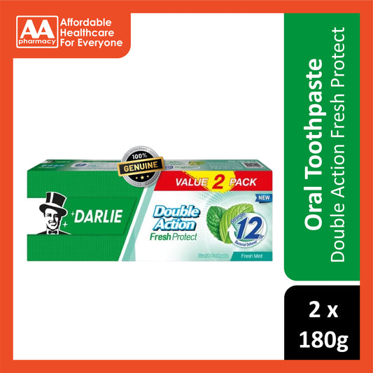 Darlie Double Action Fresh Protect Toothpaste 180gx2