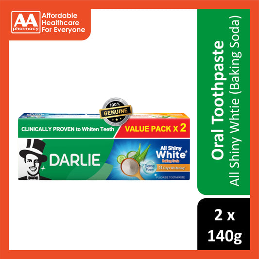 Darlie All Shiny White Baking Soda Toothpaste Twin Pack 140gx2