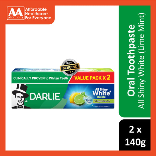 Darlie All Shiny White Lime Mint Toothpaste Twin Pack 140gx2