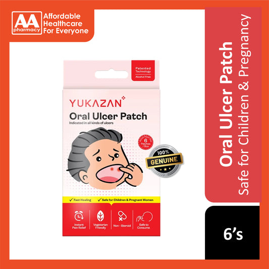 Yukazan Oral Ulcer Patch 6's (Non Steroid)