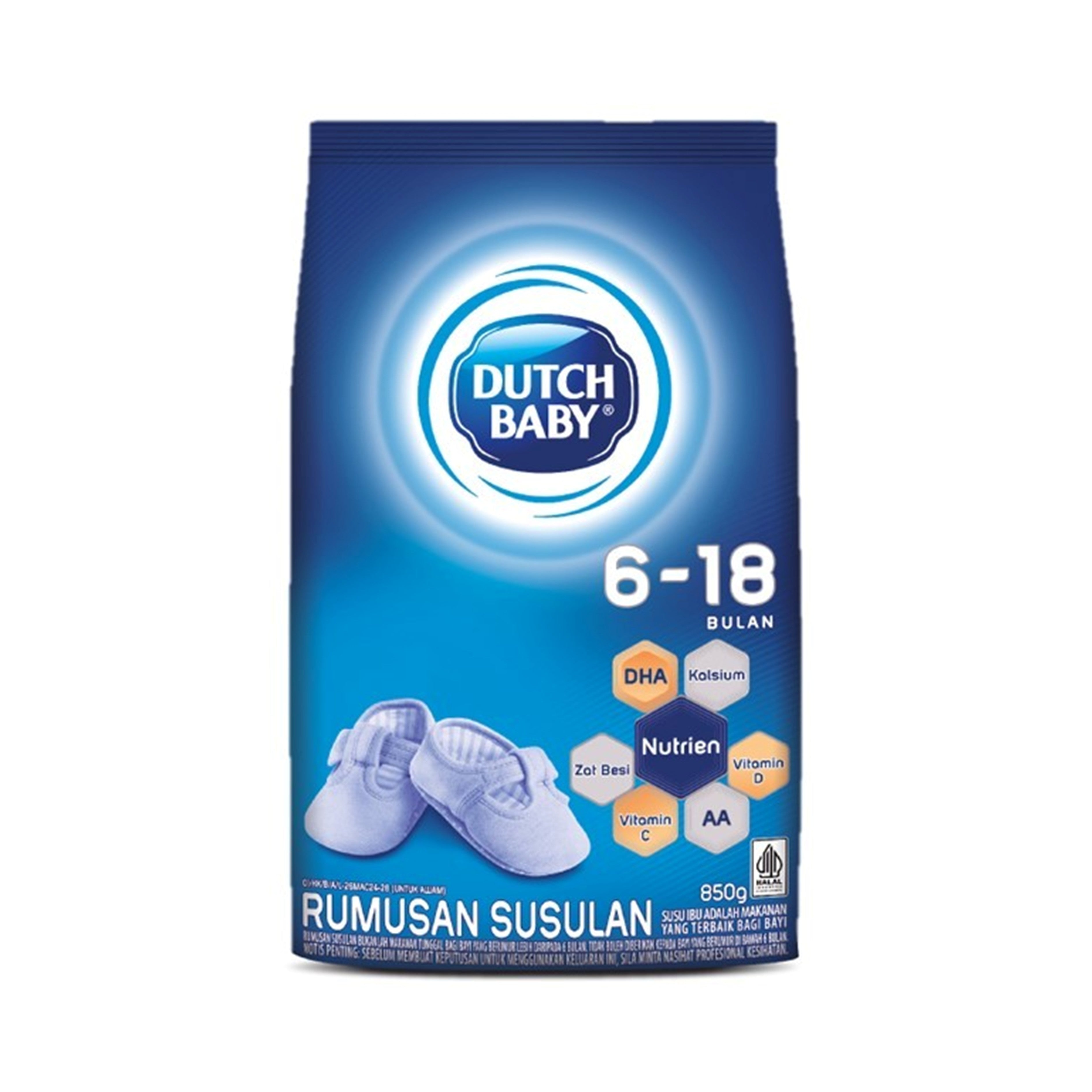 Dutch Baby Follow Up Formula 850g (For Babies 6-18 Months)