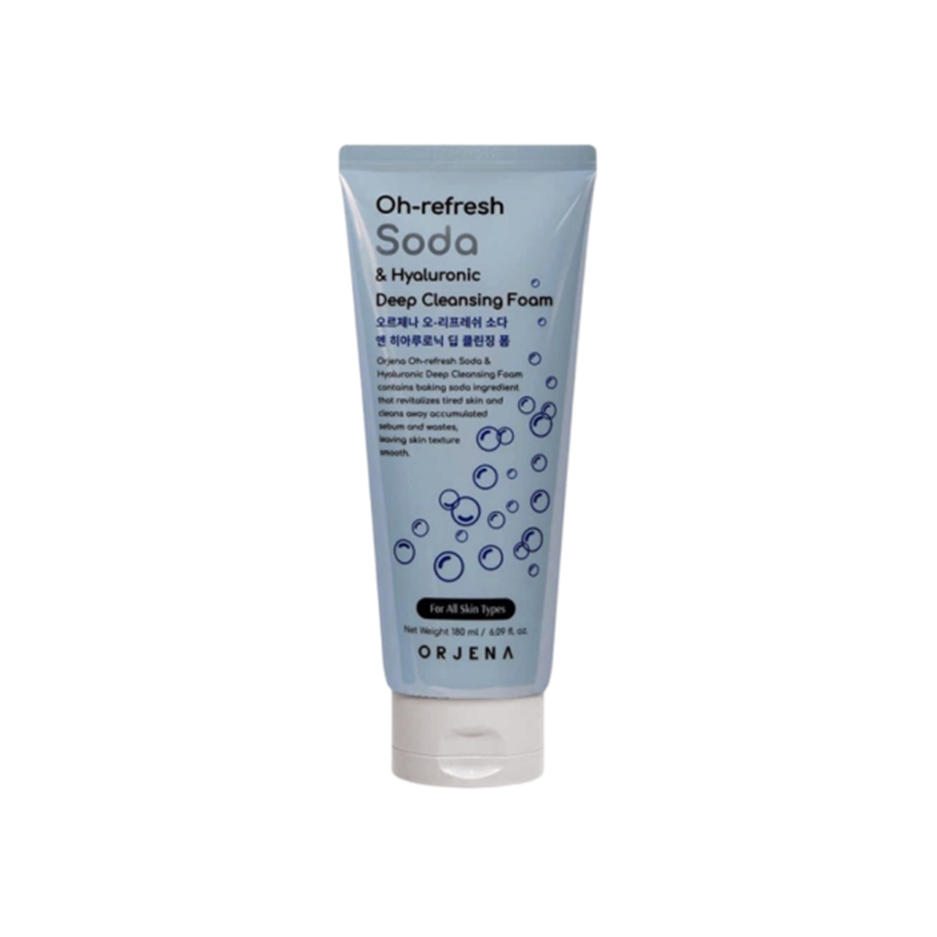 Orjena Oh-refresh Soda and Hyaluronic Deep Cleansing Foam 180mL