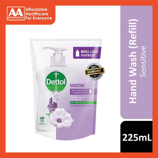 Dettol Antibacterial Liquid Hand Wash (Sensitive) Refill 225mL