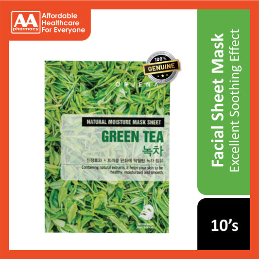 Orjena Natural Moisture Mask Sheet (Green Tea) 10's