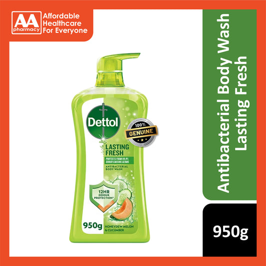 Dettol Antibacterial Body Wash (Lasting Fresh, Honeydew Melon & Cucumber) 950g