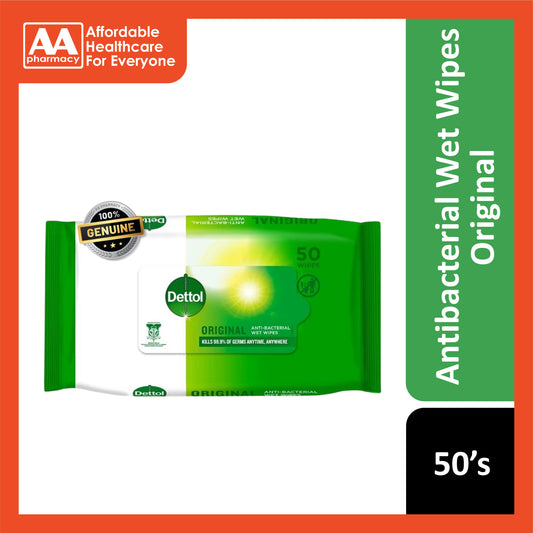 Dettol Original Anti-Bacterial Wet Wipes 50's