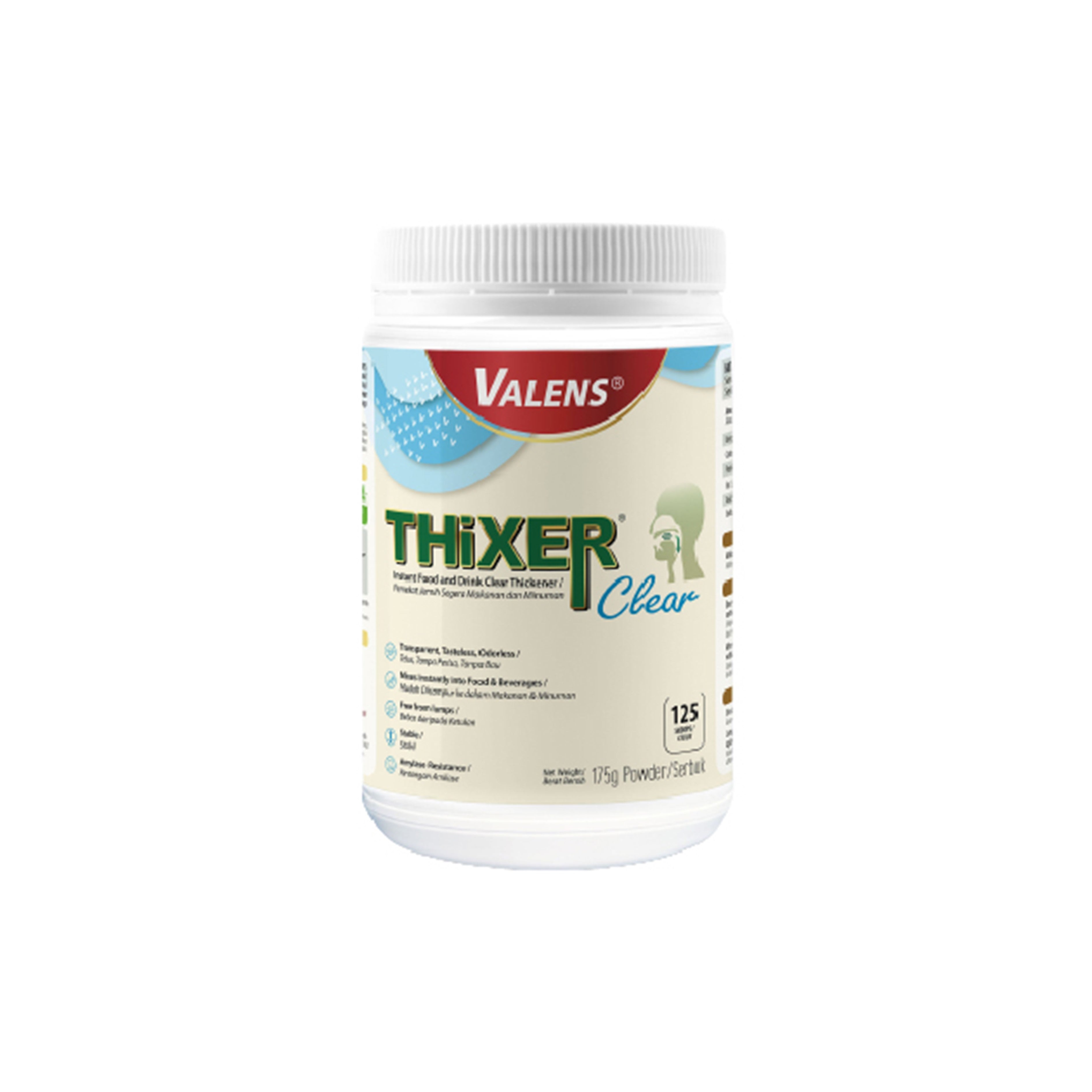 Valens THiXER Clear Instant Food and Drink Clear Thickener 175g