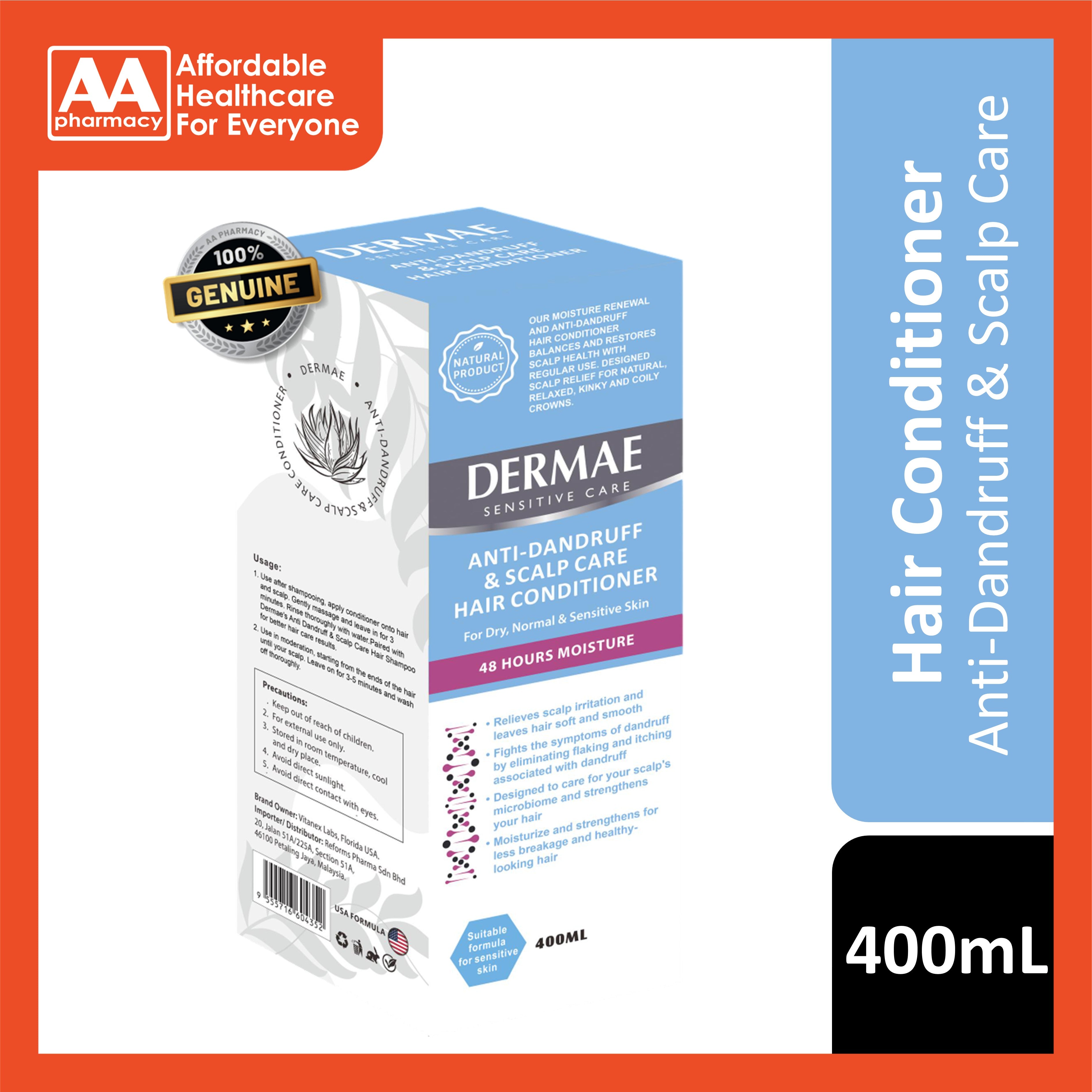 Dermae Anti-Dandruff and Scalp Care Hair Conditioner 400mL