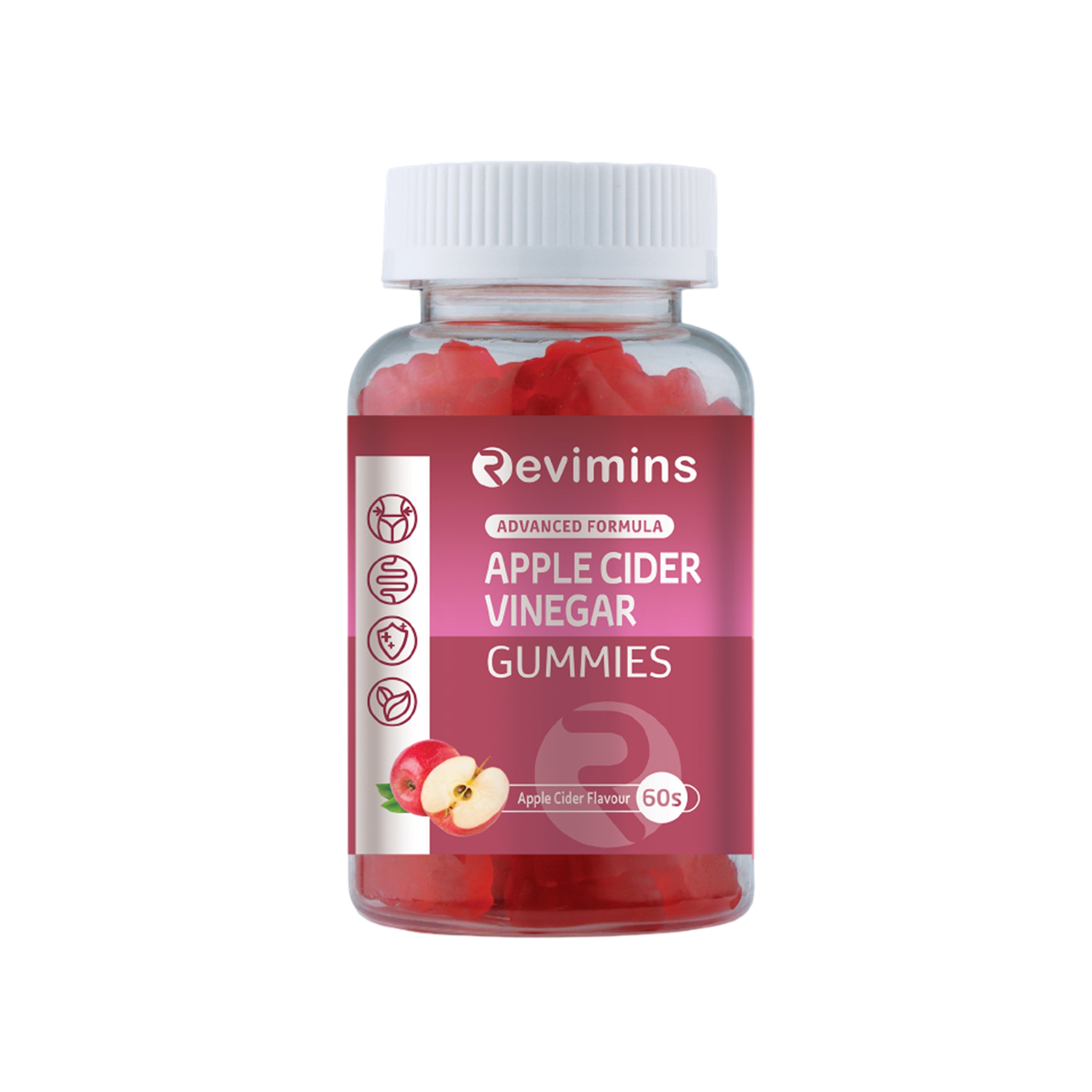 Revimins Apple Cider Vinegar Gummies 60's (Apple Cider Flavour)