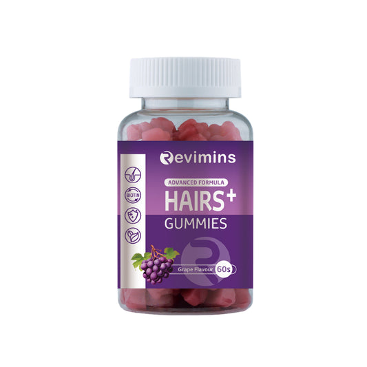 Revimins Hairs+ Gummies 60's (Grape Flavour)