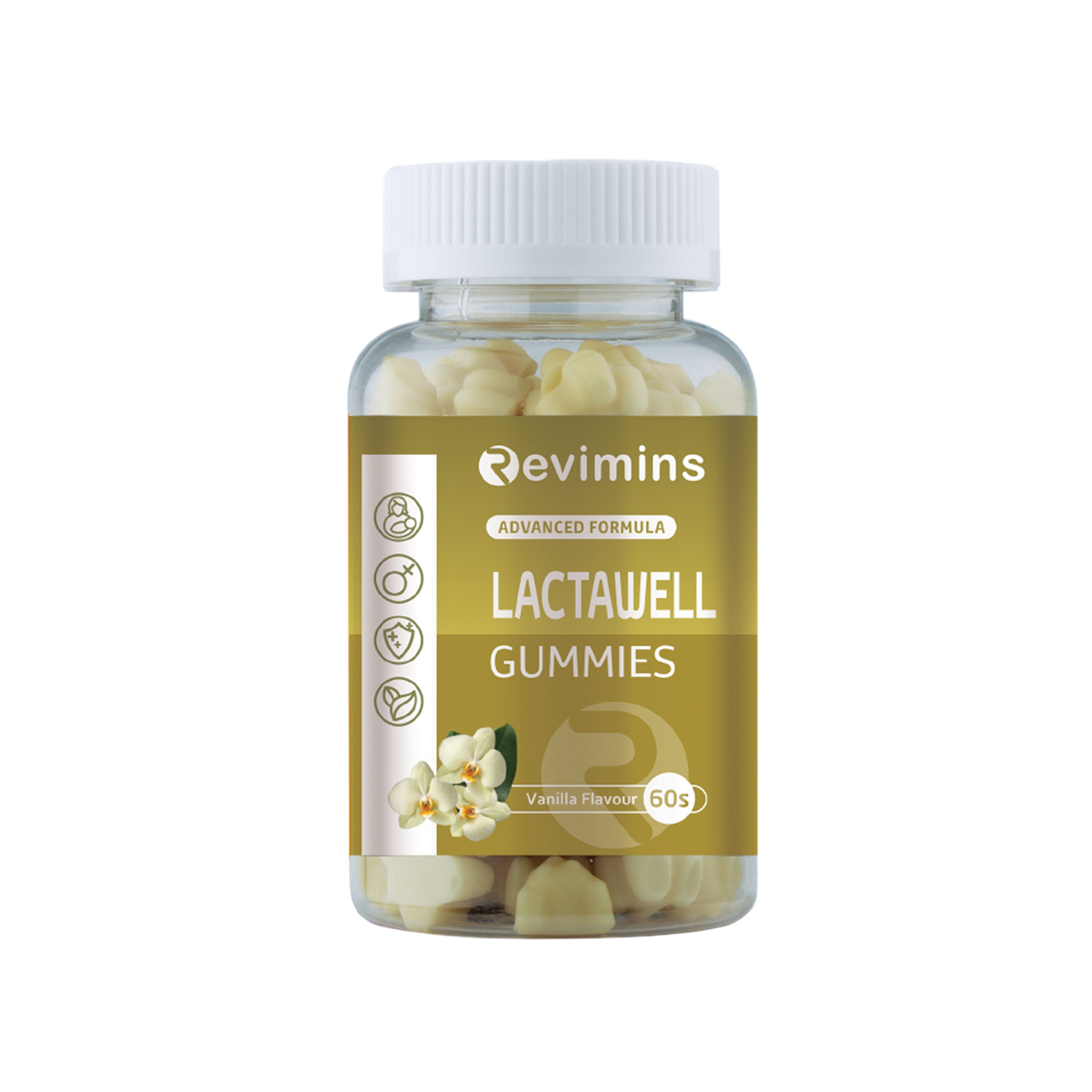 Revimins Lactawell Gummies 60's (Vanilla Flavour) - Boosts Milk Production