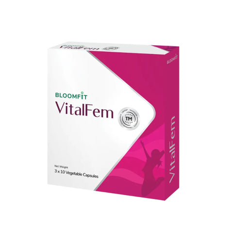Bloomfit VitalFem Vegetable Capsules 3x10's (Soy Germ Extract and Fenugreek Seed Extract for Women's Health)